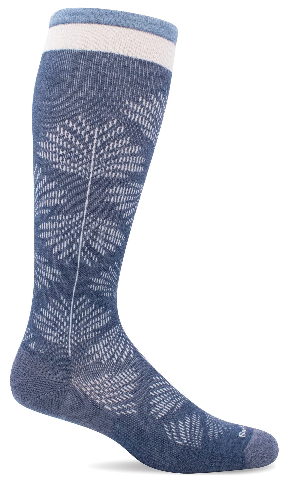 Women's Full Floral | Moderate Graduated Compression Socks | Wide Calf Fit - Image 3
