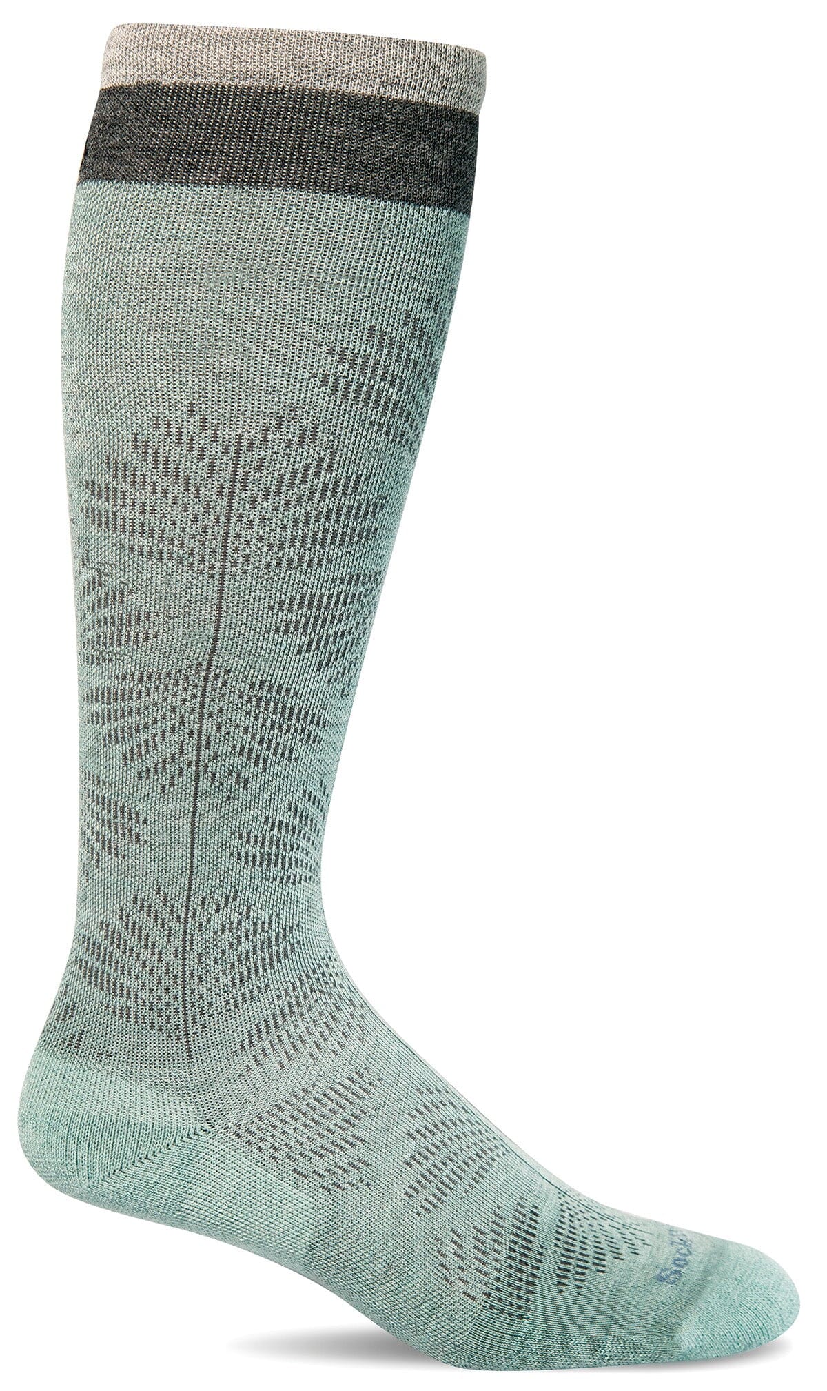 Women's Full Floral | Moderate Graduated Compression Socks | Wide Calf Fit - Image 6